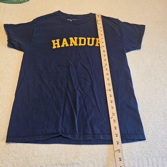 Handup Men’s Medium T-Shirt Navy Blue Yellow Logo Graphic MTB Casual Tee - Picture 5 of 6
